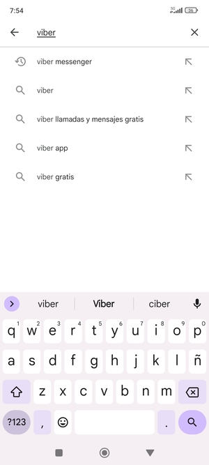 Introduzca el nombre de la aplicación y seleccione Buscar