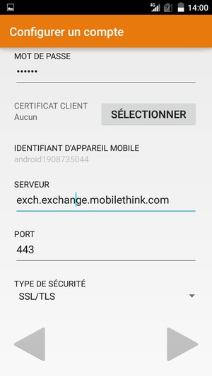 Faites défiler vers le bas et sélectionnez Suivant