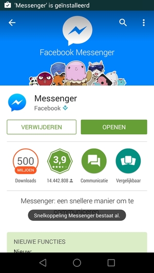 Selecteer OPENEN