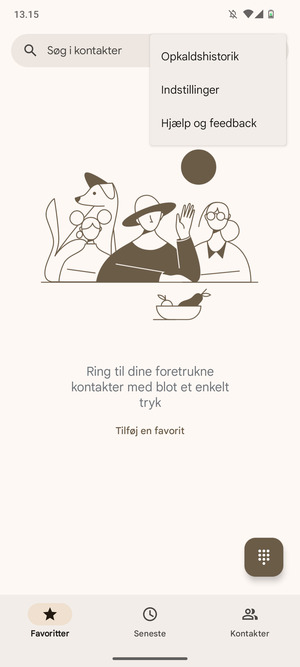 Vælg Indstillinger