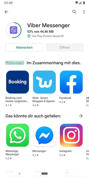 Warten Sie, bis der Installationsprozess  beendet ist