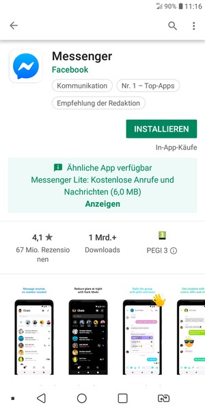 Wählen Sie INSTALLIEREN