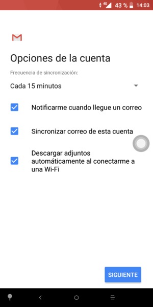 Seleccione SIGUIENTE