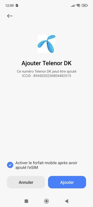 Sélectionnez Ajouter