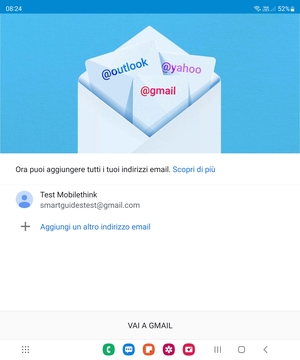 Seleziona VAI A GMAIL