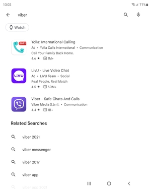 Select the app