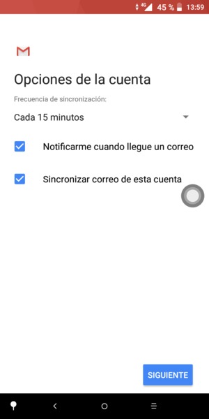 Seleccione SIGUIENTE