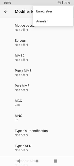 Sélectionnez Enregistrer