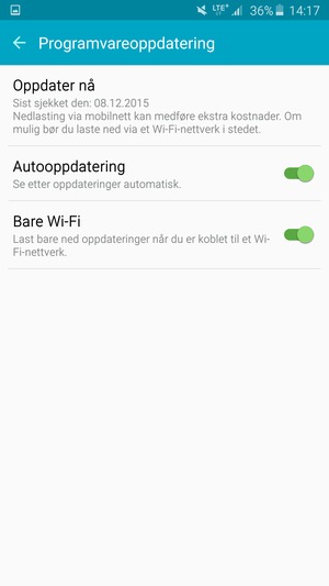 Velg Oppdater nå