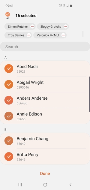 Select Done