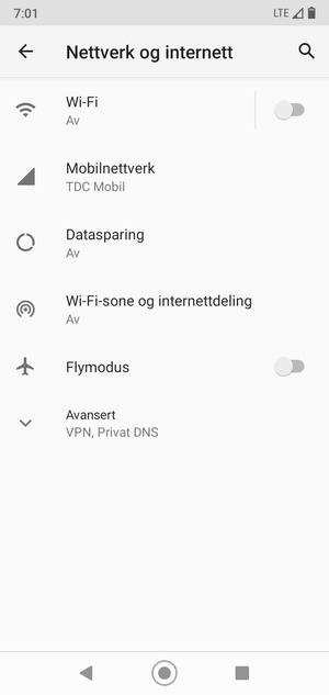 Velg Wi-Fi