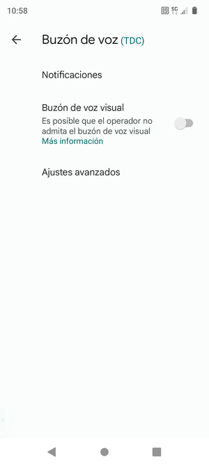 Seleccione Ajustes avanzados