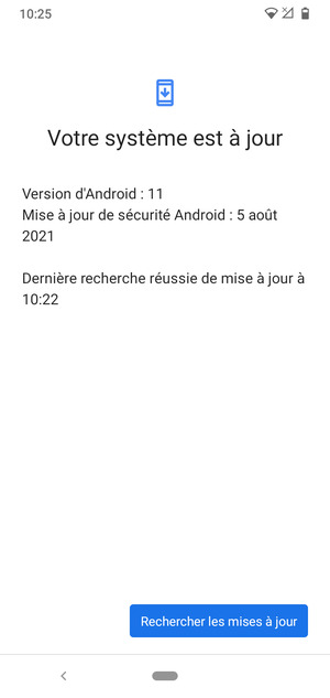 Sélectionnez Rechercher les mises à jour
