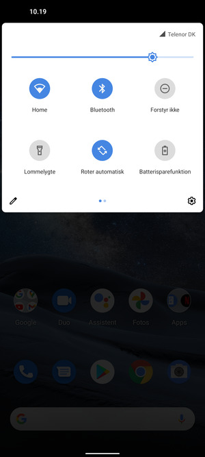 Slå Wi-Fi og Bluetooth fra