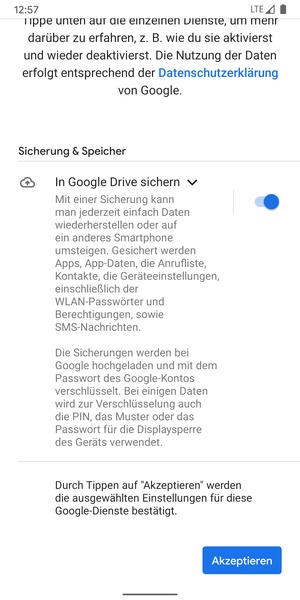 Wählen Sie Akzeptieren