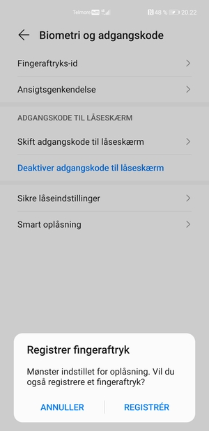 Vælg ANNULLER