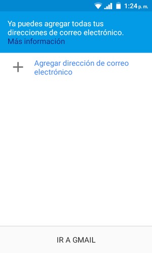 Seleccione Agregar dirección de correo electrónico