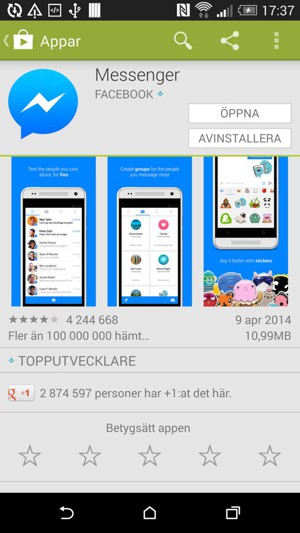 Välj ÖPPNA