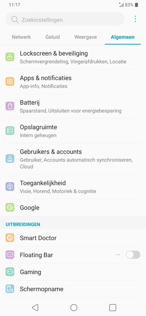 Selecteer Lockscreen & beveiliging