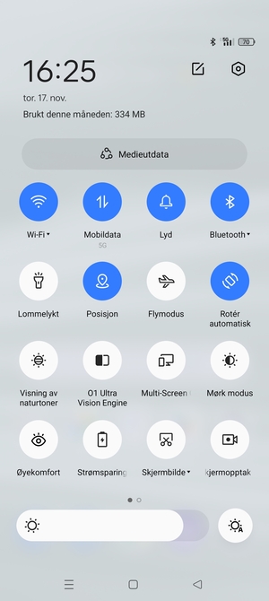 Slå av Wi-Fi og Bluetooth