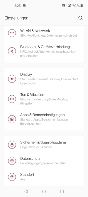Wählen Sie Display