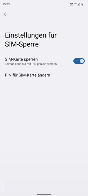 Wählen Sie Public und PIN für SIM-Karte ändern