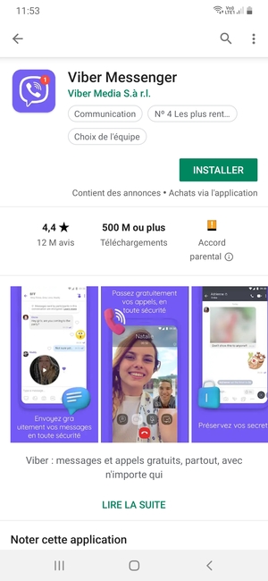 Sélectionnez INSTALLER