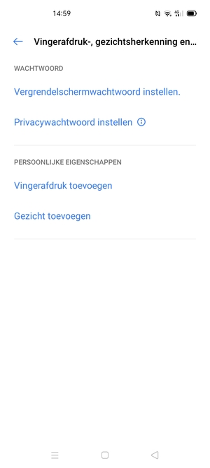 Selecteer Vergrendelschermwachtwoord instellen