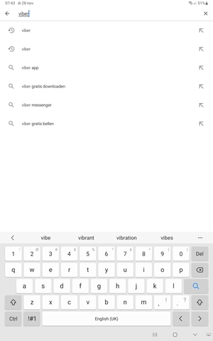 Voer de app-naam in en selecteer Zoeken
