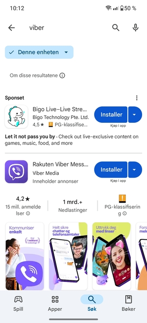 Velg app