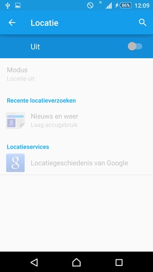 Schakel Locatie uit