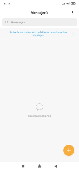 Presione y sostenga el botón de Menú