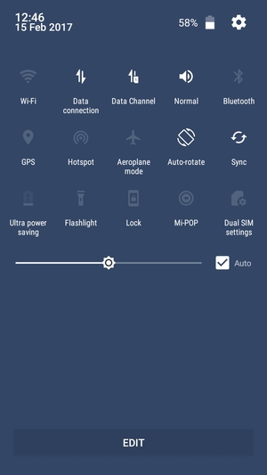 Select the Settings button