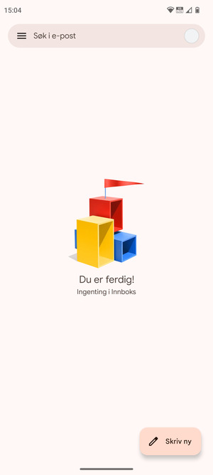 Kontoen er klar til bruk