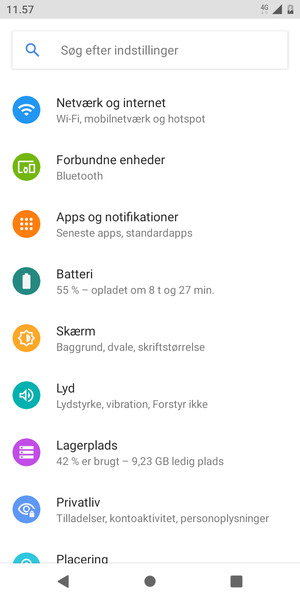 Vælg Netværk og internet