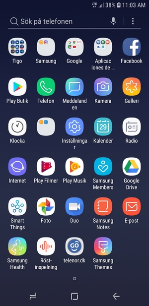 Välj Inställningar