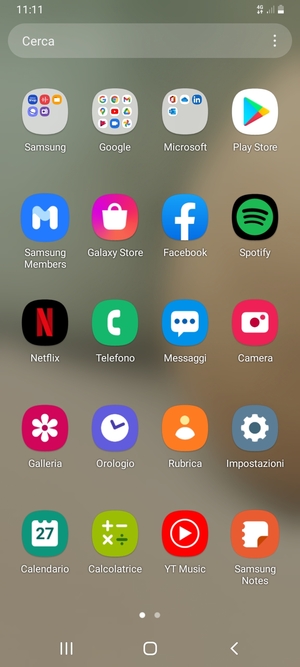 Seleziona Impostazioni