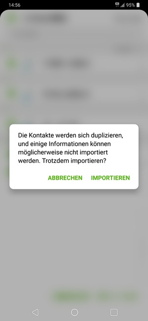 Wählen Sie IMPORTIEREN