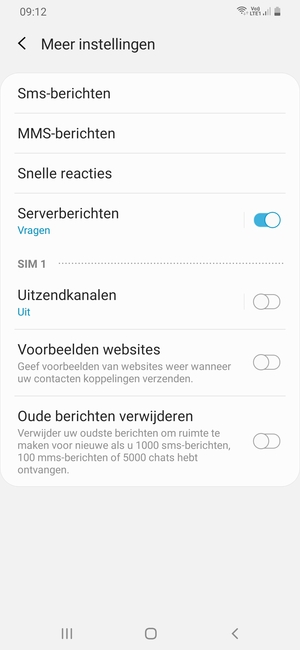 Selecteer Sms-berichten