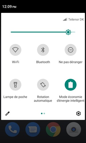 Régler la luminosité au niveau souhaité