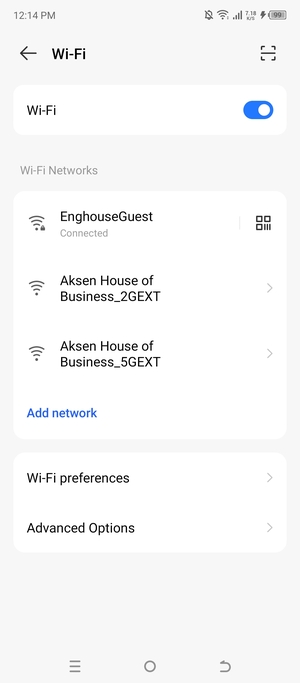 You are now connected to the Wi-Fi network