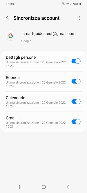Assicurati che Rubrica sia selezionato