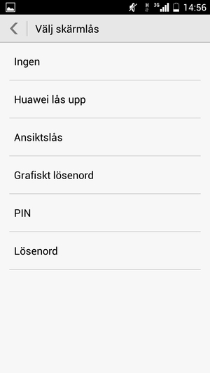 Välj Grafiskt lösenord
