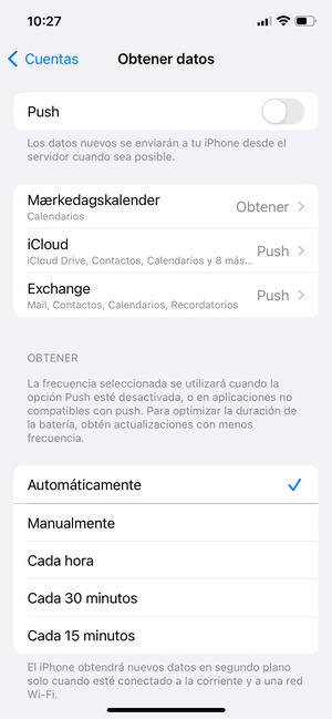 Desactivar Push