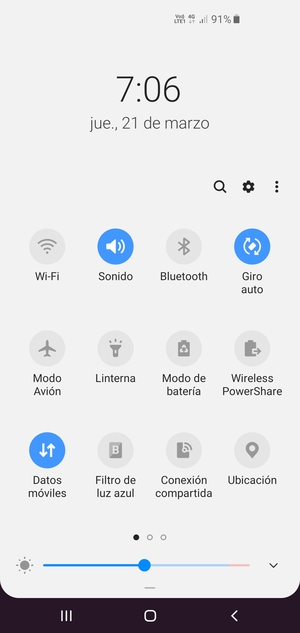 Seleccione Modo de batería