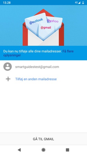 Vælg GÅ TIL GMAIL