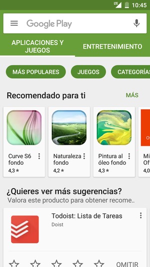 Seleccione la barra de Búsqueda
