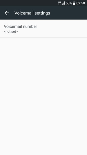 Select Voicemail number