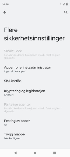 Velg SIM-kortlås