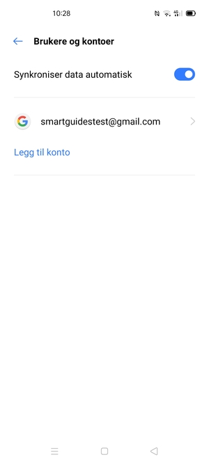 Velg din Google-konto